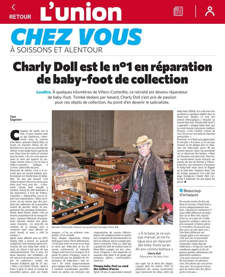 Charlie Doll dans l'Union